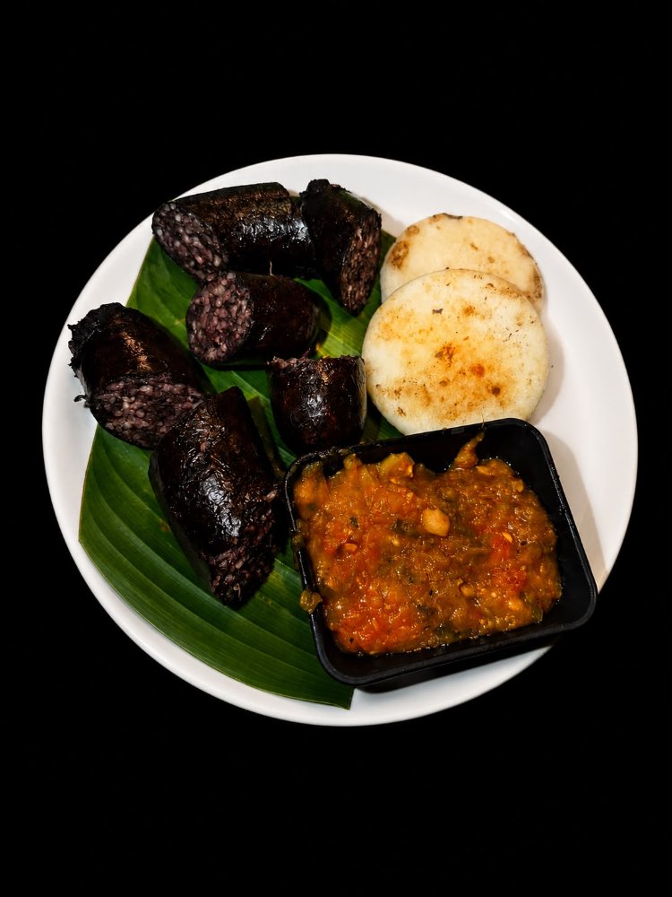 Morcilla con Arepa