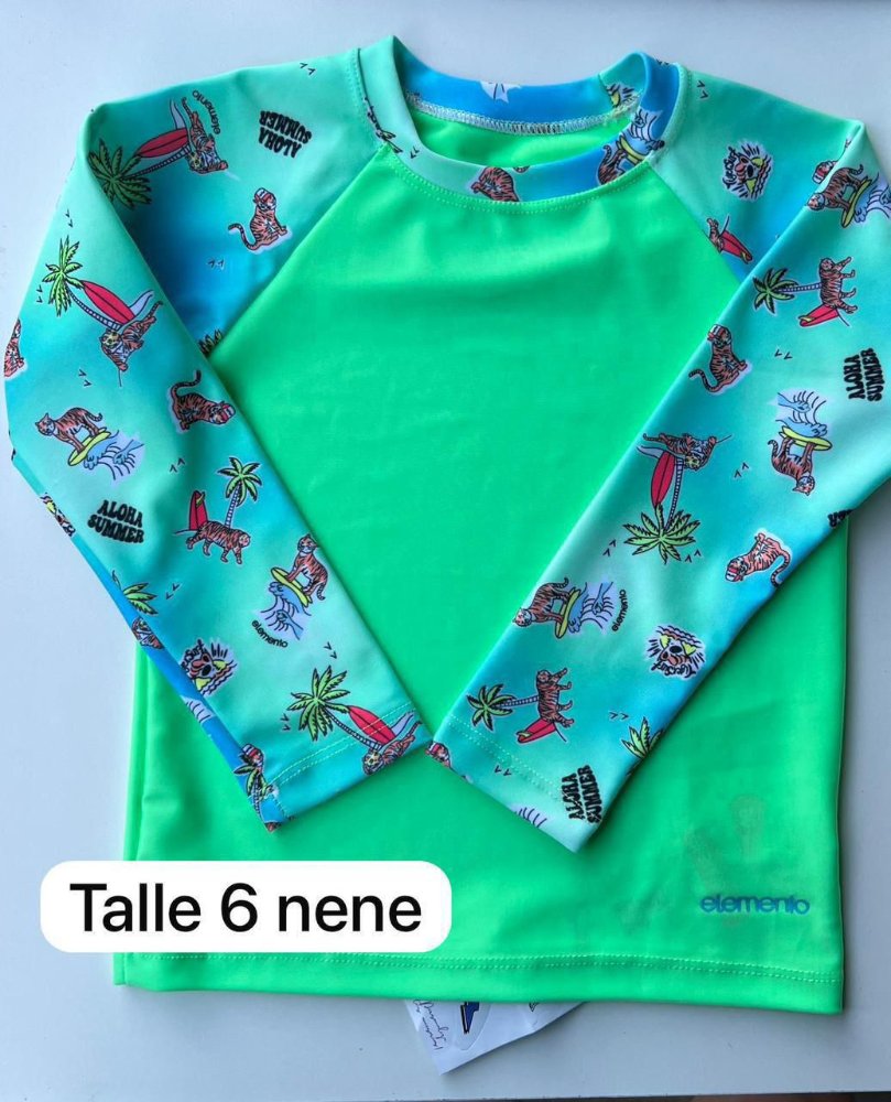 REMERA UV VERDE T6