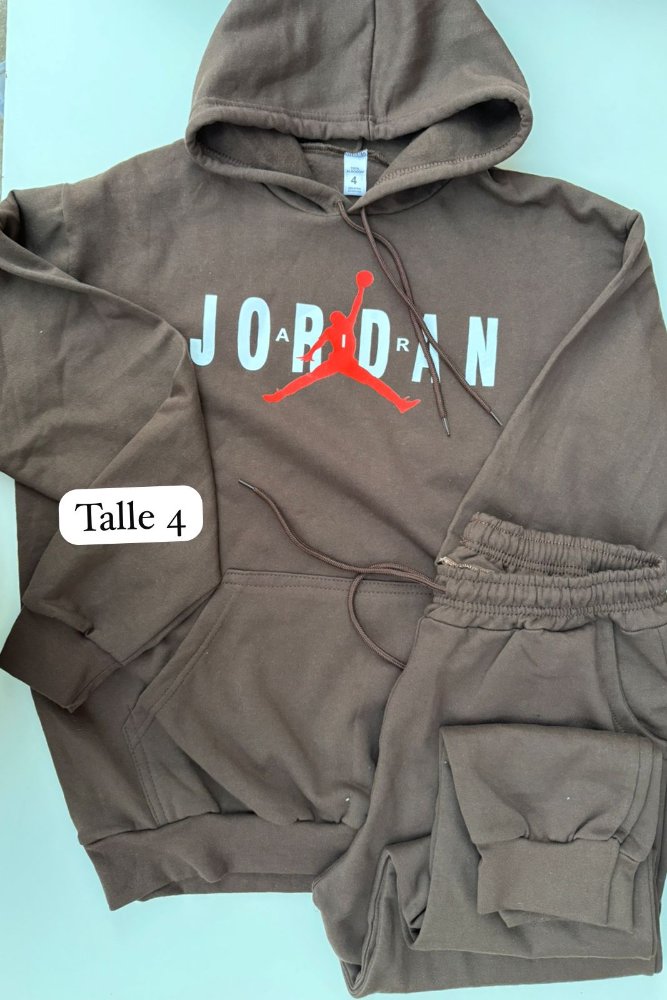 CONJUNTO JORDAN MARRON T 4