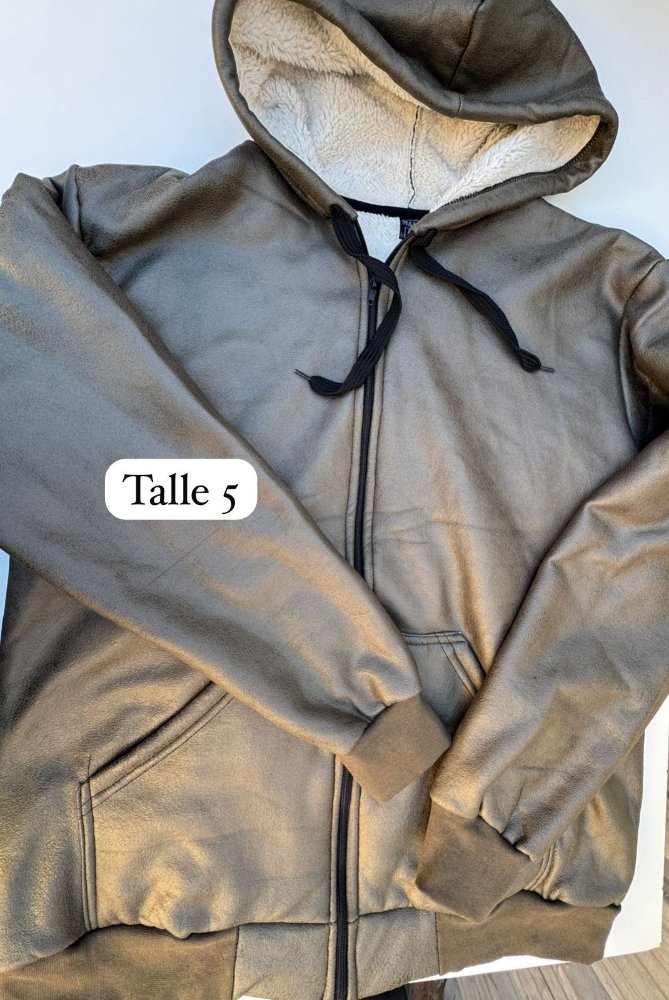 CAMPERA VERDE METALIZADA T5