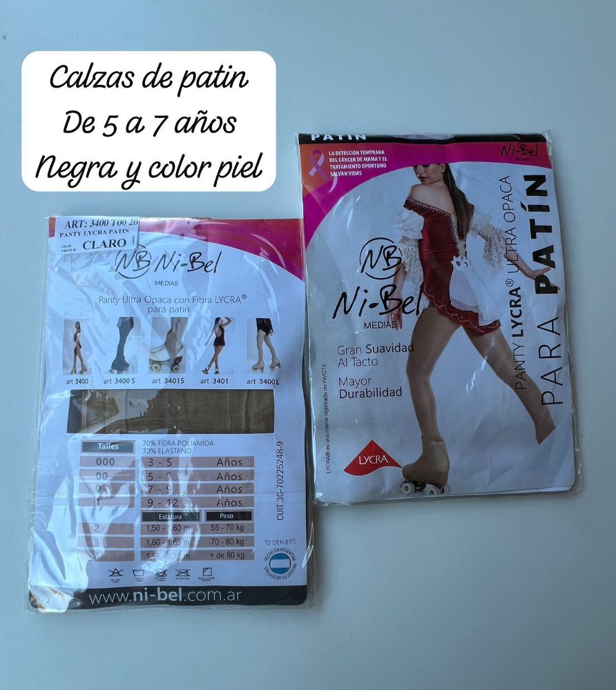 MEDIAS DE PATIN DE 5 A 7 AÑOS
