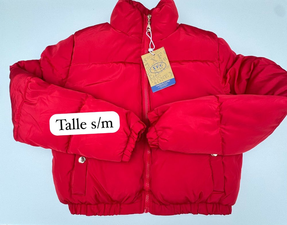 CAMPERA INFLABLE PUFER ROJA