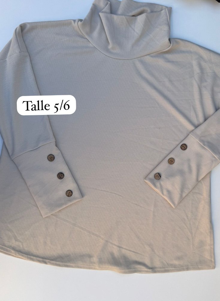 POLERA MANTECA T6