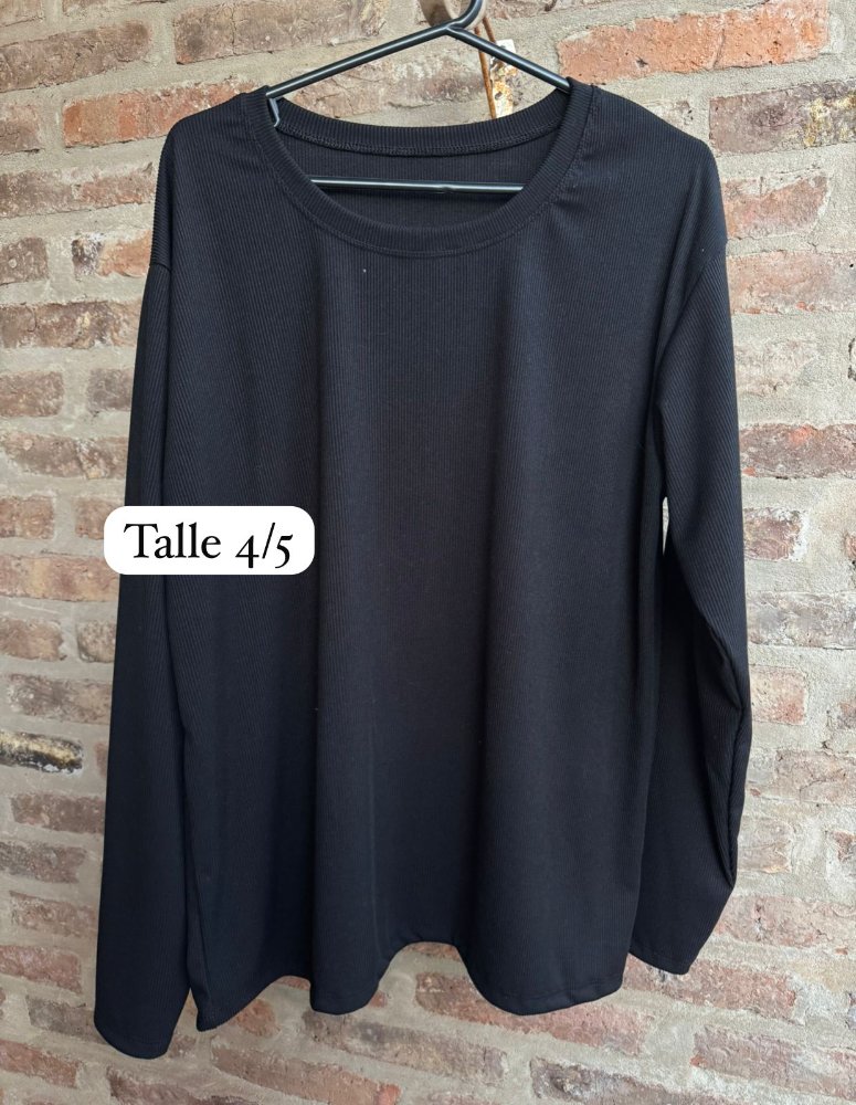 REMERA NEGRA T 4