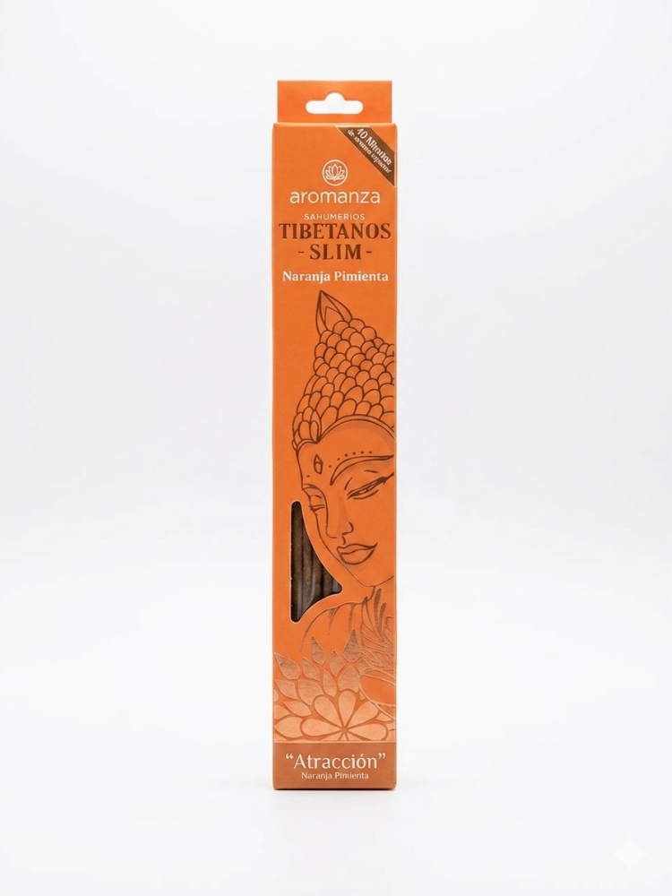 Sahumerio Tibetano Slim Naranja Pimienta
