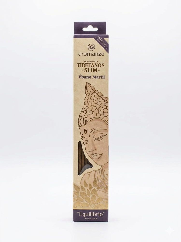 Sahumerio Tibetano Slim Ébano Marfil