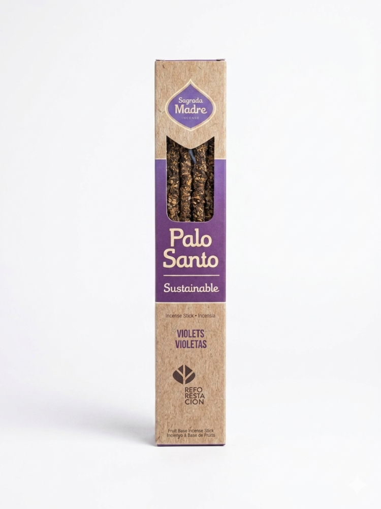 Sahumerio Palo Santo Violetas