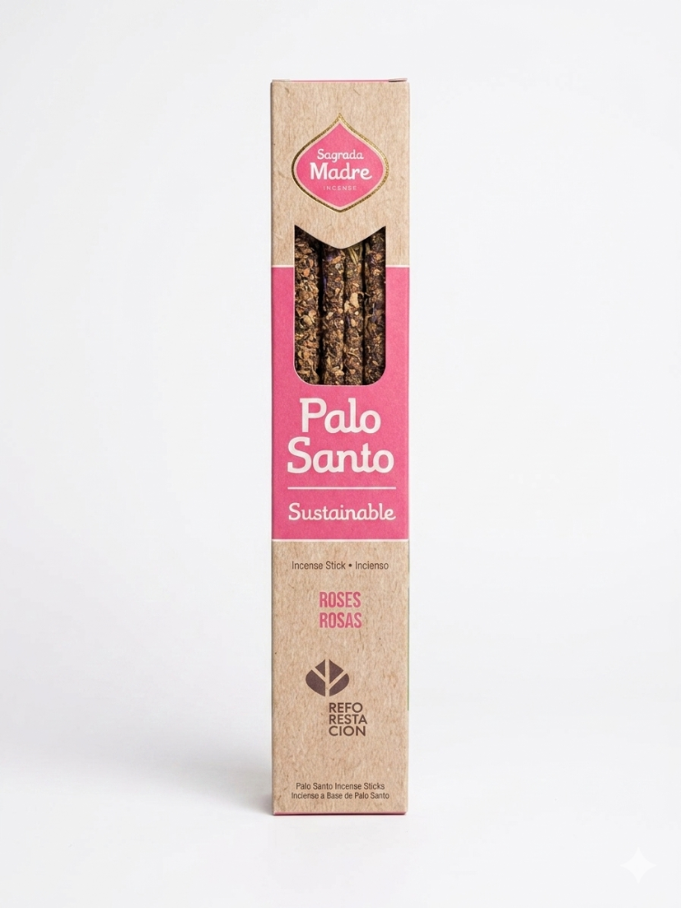 Sahumerio Palo Santo Rosas