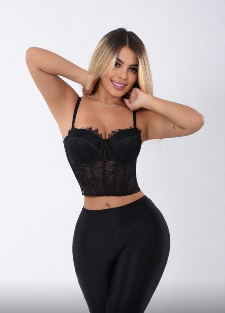 A01 CORSET AM NEGRO ENCAJE