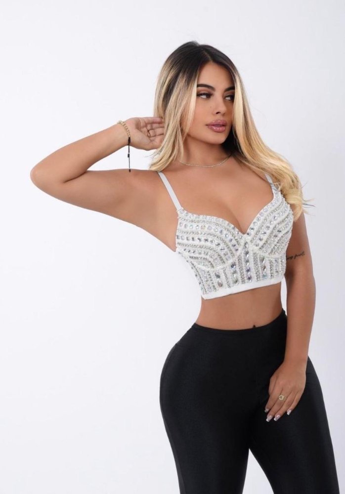 A06 CORSET AM PIEDRAS BLANCO