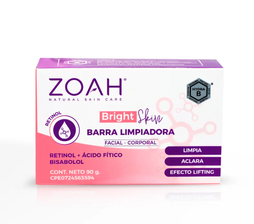 Barra Limpiadora Bright Skin ZOAH 90gr
