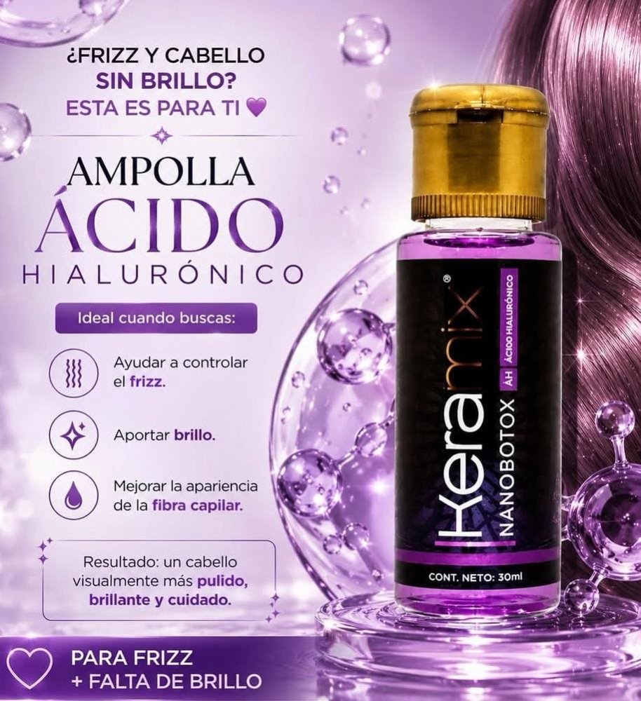 Ampolla Capilar Keramix Ácido Hialurónico 30ml