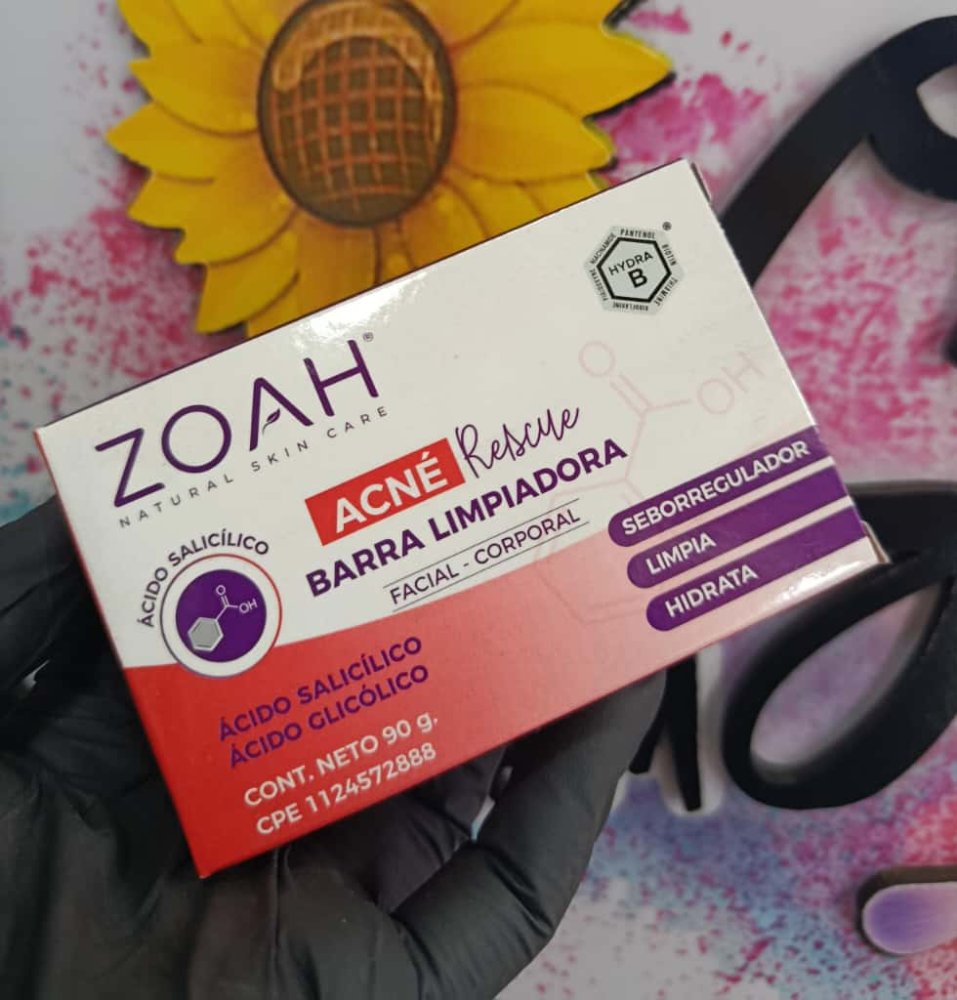 Barra Limpiadora Acne Rescue Zoah 90g