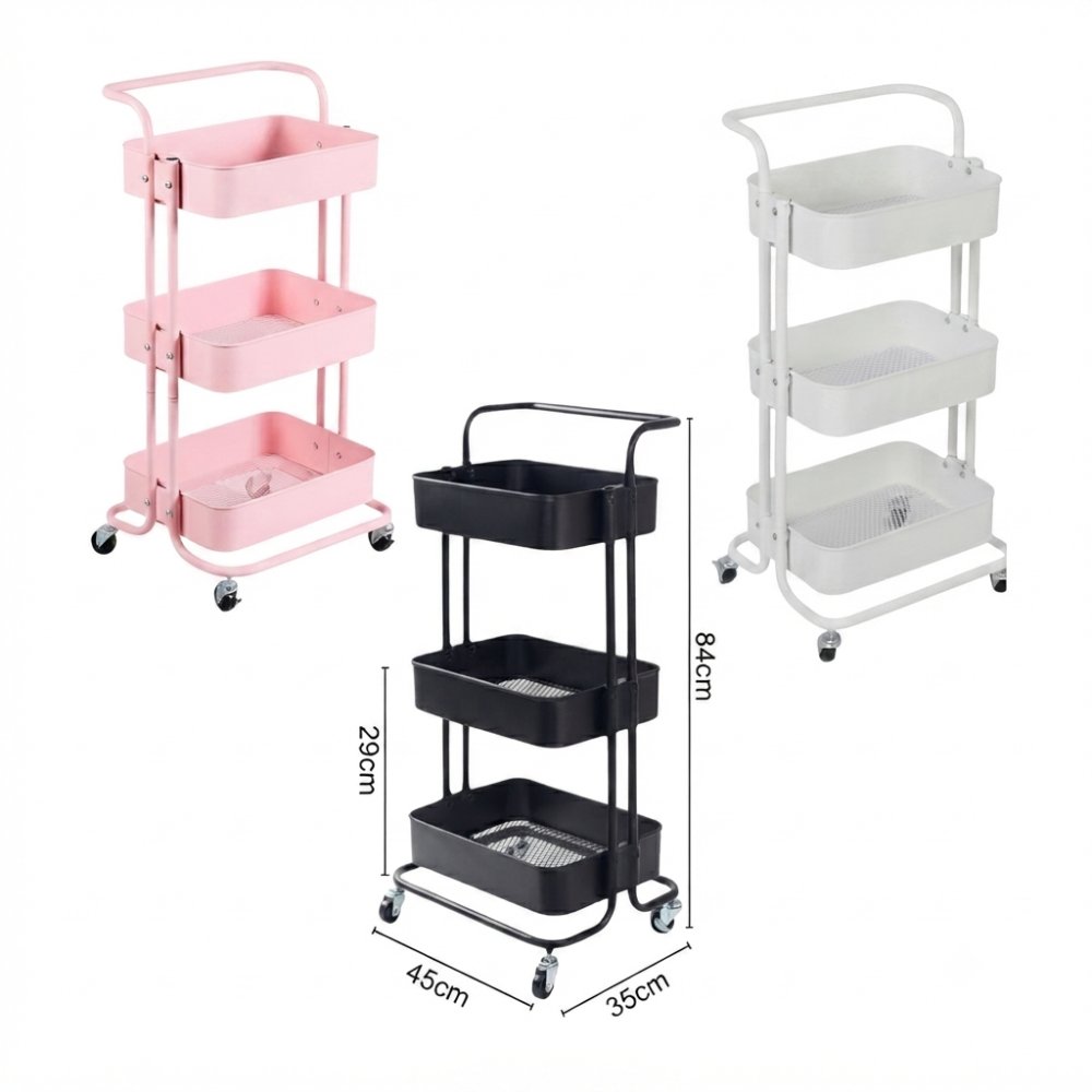 Carrito Auxiliar Metal 3 Niveles