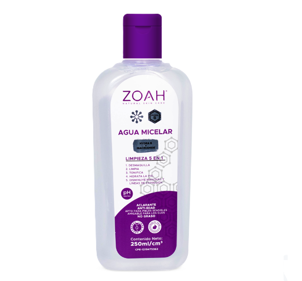 Agua Micelar ZOAH 250ml