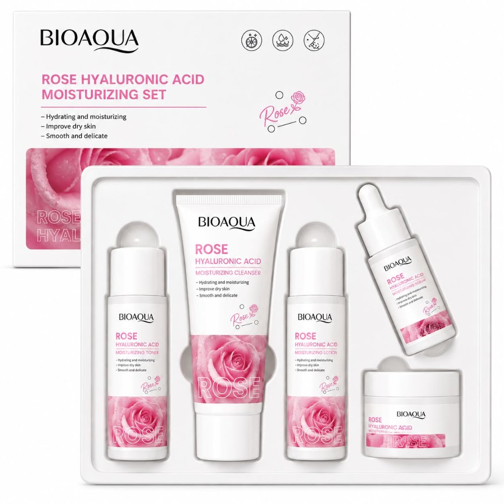 KIT VIAJERO DE ROSAS Y ACIDO HIALURONICO