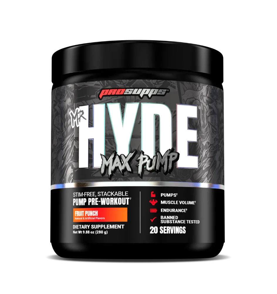 PS MR.HYDE MAX PUMP Pre Workout 20serv FRUIT PUNCH