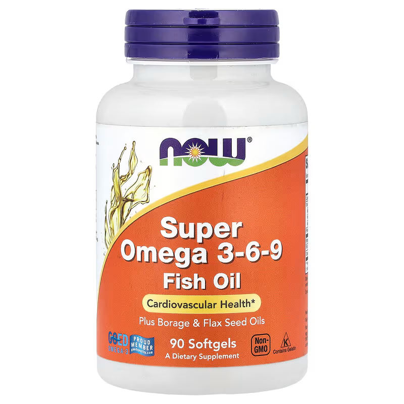 NOW SUPER OMEGA 3-6-9 FISH OIL 90 SOFT