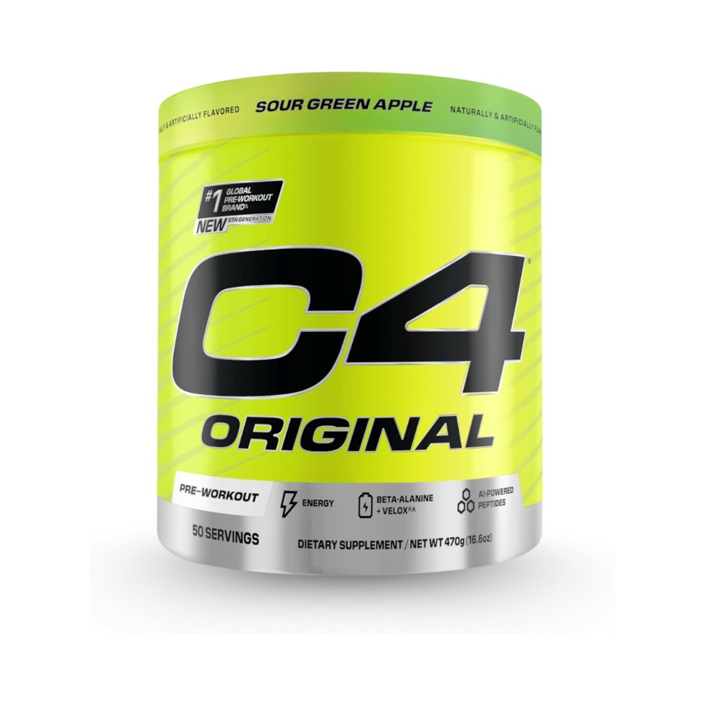 CELL C4 ORIGINAL Pre Workout 50serv SOUR GREEN APPLE