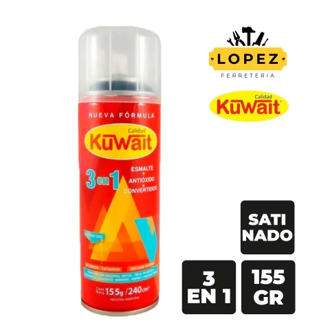 NEGRO SATINADO - PINTURA AEROSOL 225cm (KUWAIT)
