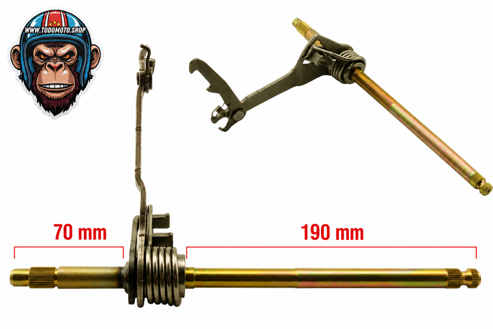 EJE CAMBIO CORTO - GILERA SMASH/ BIZ/ ENERGY/ ZB/ MIRAGE/ DUE/ DLX/ WAVE NF