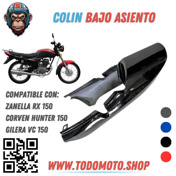 COLIN RX 150/ HUNTER/ VC 150 - CACHA BAJO ASIENTO - OFERTA