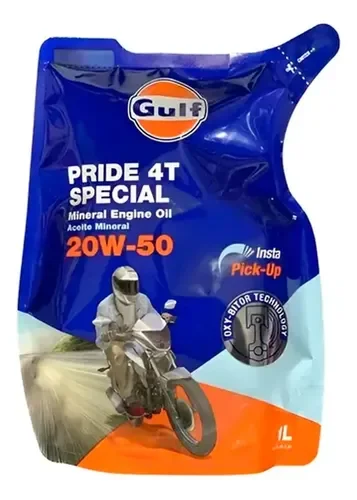 ACEITE GULF 4T - 20w50 - MINERAL - 1L (LUBRICANTE)