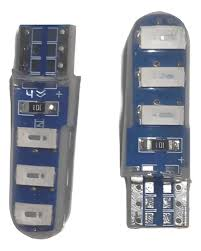 LED T10 SILICONA - AZUL - VARIOS MODELOS