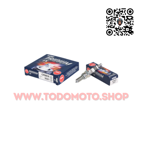 BUJIA NGK CR9EIX (IRIDIUM) - BIZ 125/ TITAN/ XR 150/ BAJAJ 200 250 400 - MT03