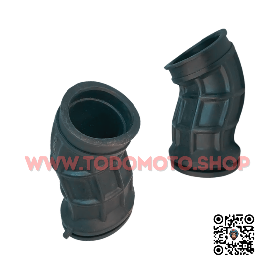 CODO ACOPLE CARBURADOR AIRE CURVO - YAMAHA YBR 125 CHINA
