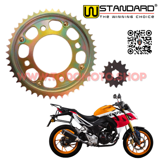 CORONA Y PIÑON - HONDA CB 190 - WSTANDARD  (TRANSMISION)
