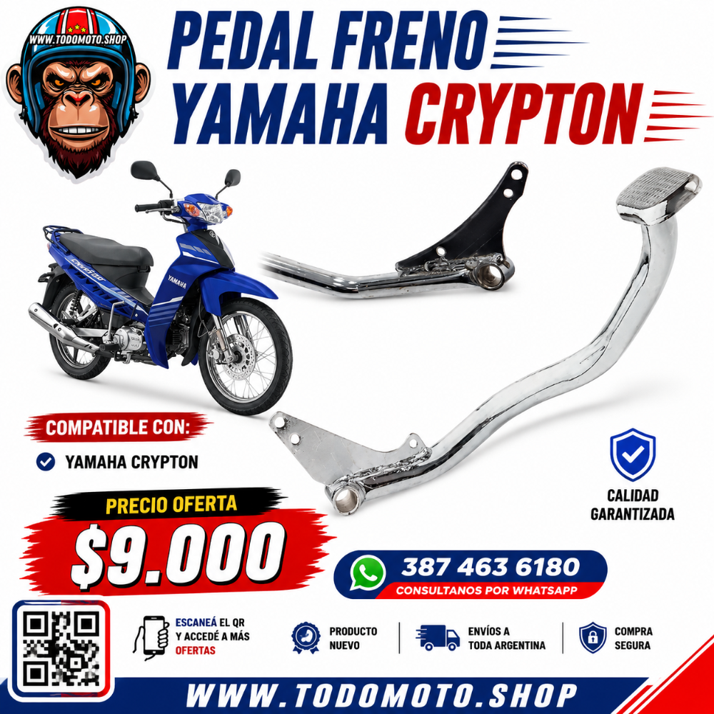 PEDAL FRENO - YAMAHA CRYPTON - OFERTA