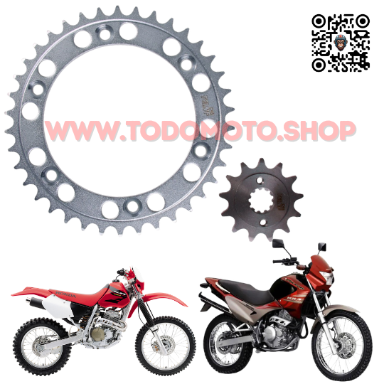 CORONA Y PIÑON - HONDA XR 400 - NX 400 FALCON (TRANSMISION)