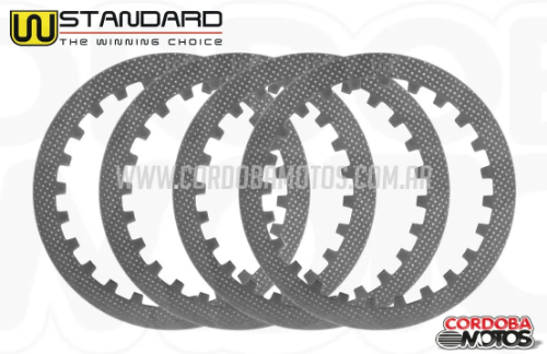 SEPARADOR DISCO EMBRAGUE - TITAN/ GLH 150/ XR 150/ SKUA/ TRIAX/ ZR/ RX150/ HUNTER (4 PCS) - W-STANDARD