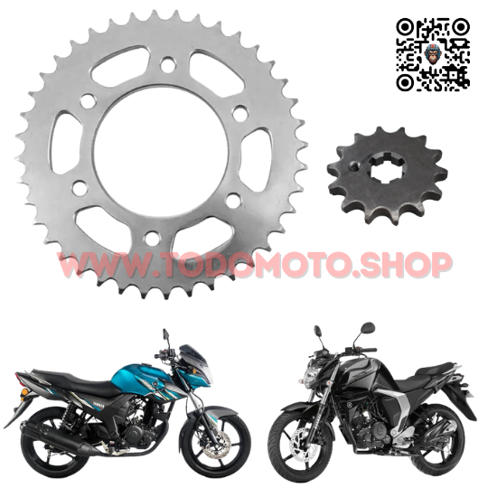 CORONA Y PIÑON  - YAMAHA FZ 16/ SZ150/ FZ 2.0/ SIRIUS - HADA