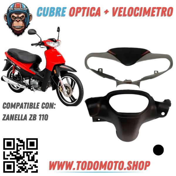 CUBRE OPTICA + CUBRE VELOCIMETRO - ZANELLA ZB 110 G4 - OFERTA