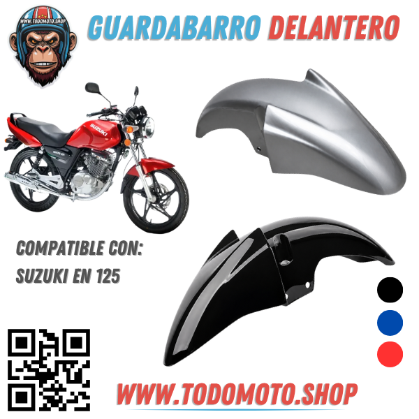 GUARDABARRO DELANTERO - SUZUKI EN 125 (NEGRO) - OFERTA
