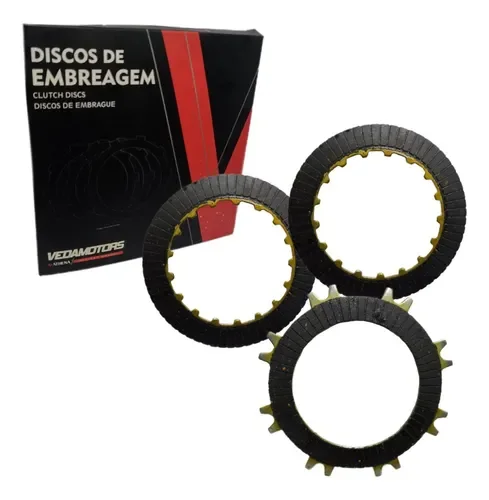 DISCOS EMBRAGUE - SMASH/ BIZ/ ZB/ BIT/ ENERGY/ MIRAGE  - VEDAMOTORS