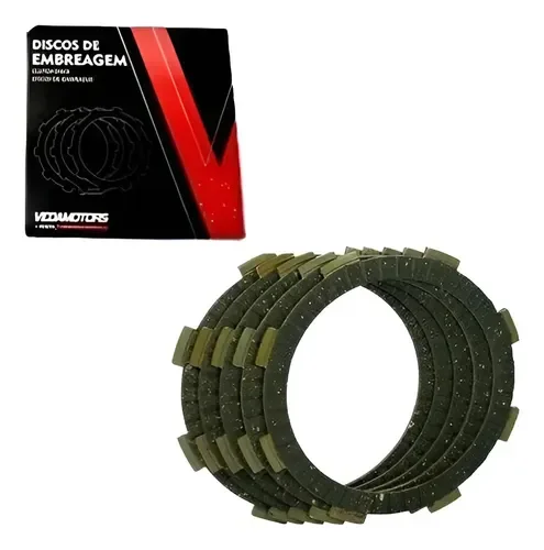 DISCOS EMBRAGUE - TITAN/ RX150/ SKUA/ SHAEL/ ZR/ TRIAX - VEDAMOTORS