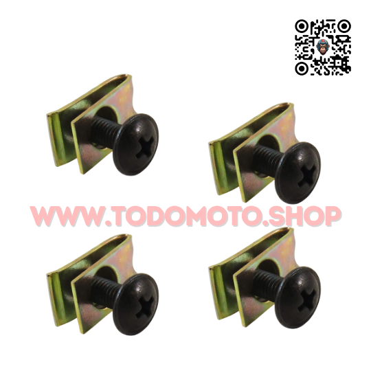 TORNILLO C/ TUERCA RAPIDA (X1) - PARA PLASTICOS POR UNIDAD  - BULON