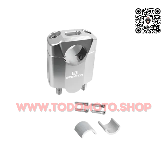SOPORTE ELEVADOR 45MM MANUBRIO 22MM TITANIO (SPEKTOR)