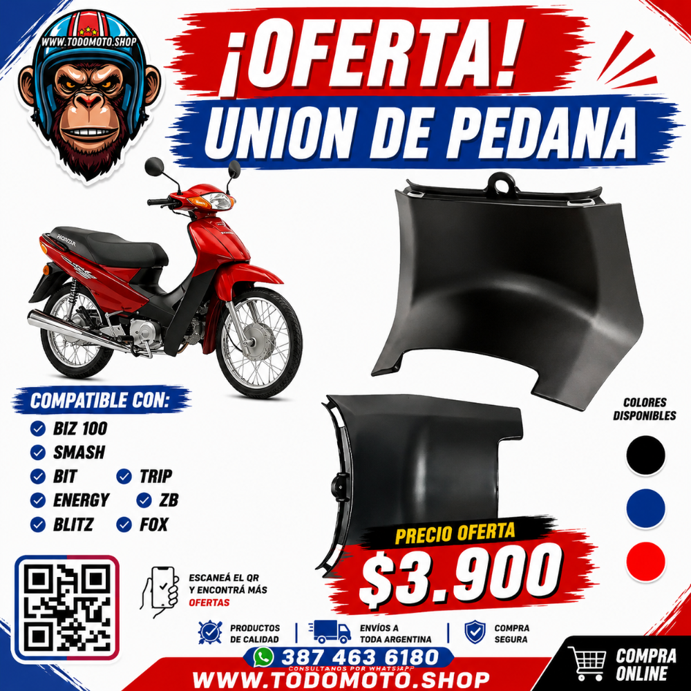 UNION CENTRAL - SMASH/ BIZ/ TRIP/ ZB/ BLITZ/ BIT/ ENERGY - PEDANA CUBRE PIERNA - OFERTA