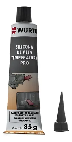SILICONA DE ALTA TEMPERATURA PROFESIONAL - 85g - WURTH