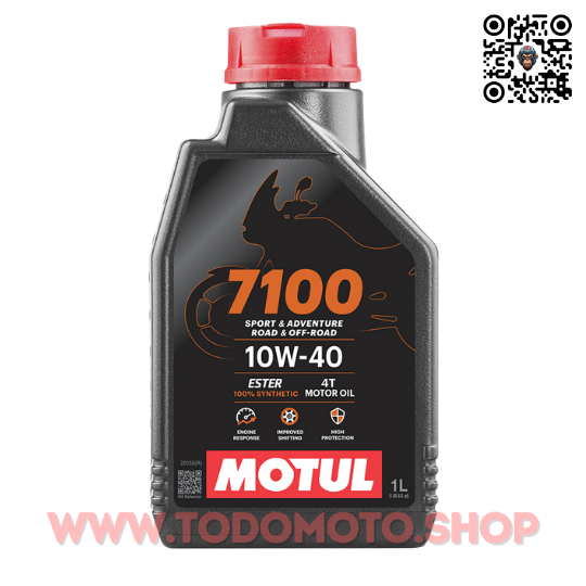 ACEITE 4T - MOTUL 7100 - 10w40 SINTETICO 100%