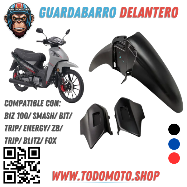 GUARDABARRO DELANTERO - SMASH/ BIZ/ TRIP/ ZB/ BLITZ/ BIT/ ENERGY - OFERTA