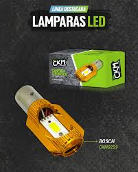 LAMPARA LED BA20D (12V) - RX150/ HUNTER/ YBR125/ WAVE/ CRYPTON - TIPO BOSCH - OFERTA