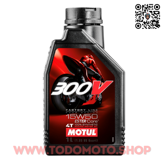 ACEITE 4T - MOTUL 300V - 15w50 SINTÉTICO - 1L.