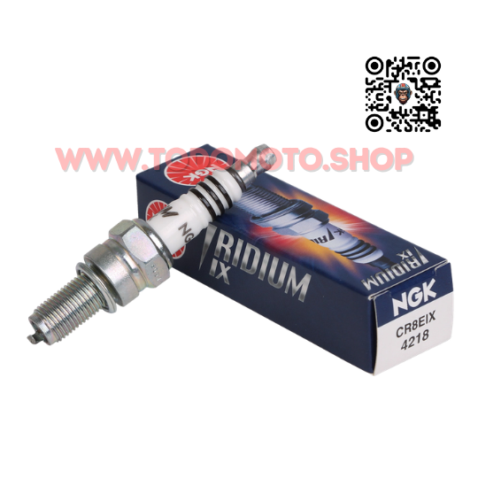 BUJIA NGK CR8EIX (IRIDIUM) - MOTOS 150 A 250cc SKUA/ RX/ VC/ SAHEL/ TRIAX/ ZR/ HUNTER/ COLT