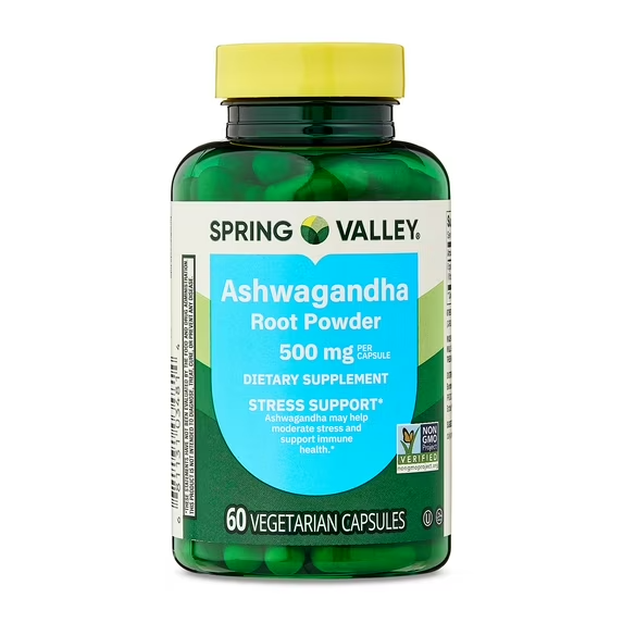 Spring Valley Ashwagandha 500 mg / 60 Capsulas
