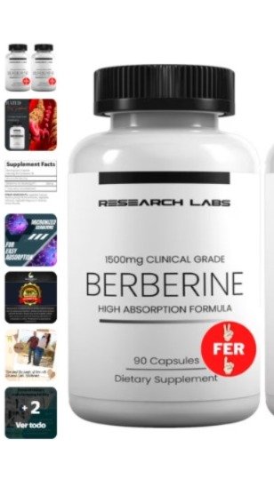 Reasearch Lab Berberine 1500 mg / 90 Capsulas